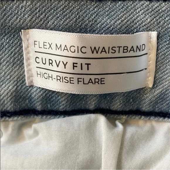 LaneBryant BodyIcon Flex Magic Waistband Curvy Fit Highrise Flare Jeans. 18. NWT - Picture 5 of 12